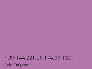 YUV 144.221,15.174,33.132 Color Image