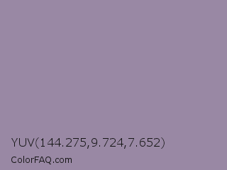 YUV 144.275,9.724,7.652 Color Image
