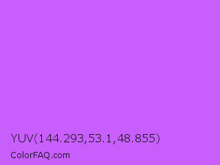 YUV 144.293,53.1,48.855 Color Image