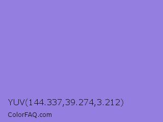 YUV 144.337,39.274,3.212 Color Image