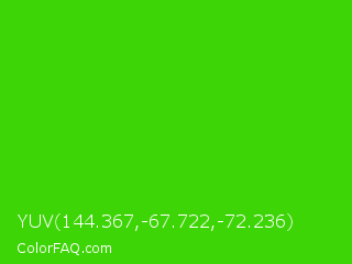 YUV 144.367,-67.722,-72.236 Color Image