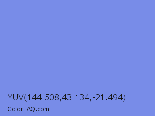 YUV 144.508,43.134,-21.494 Color Image