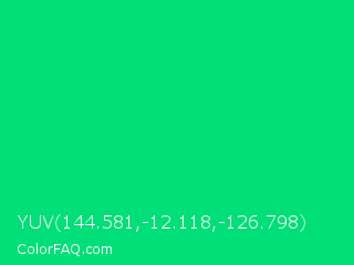 YUV 144.581,-12.118,-126.798 Color Image