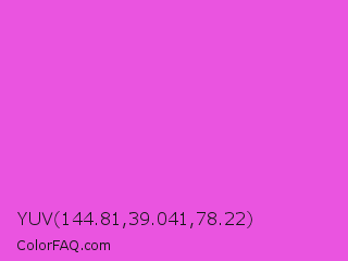 YUV 144.81,39.041,78.22 Color Image