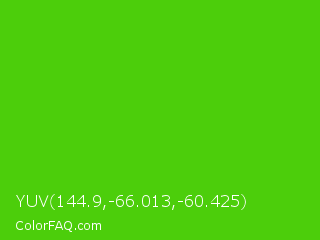 YUV 144.9,-66.013,-60.425 Color Image