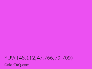YUV 145.112,47.766,79.709 Color Image