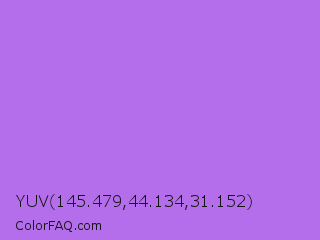 YUV 145.479,44.134,31.152 Color Image
