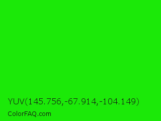 YUV 145.756,-67.914,-104.149 Color Image