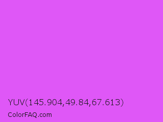 YUV 145.904,49.84,67.613 Color Image