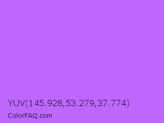 YUV 145.928,53.279,37.774 Color Image