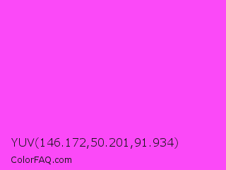 YUV 146.172,50.201,91.934 Color Image