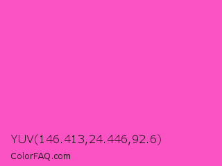 YUV 146.413,24.446,92.6 Color Image