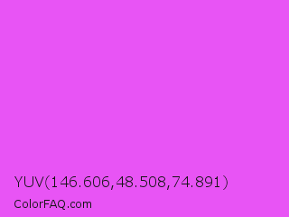 YUV 146.606,48.508,74.891 Color Image