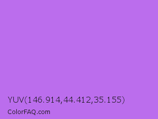 YUV 146.914,44.412,35.155 Color Image