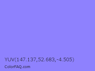 YUV 147.137,52.683,-4.505 Color Image