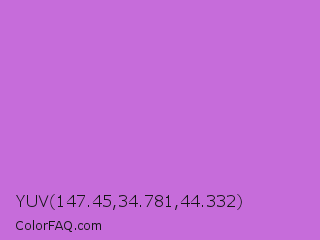 YUV 147.45,34.781,44.332 Color Image