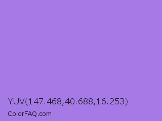 YUV 147.468,40.688,16.253 Color Image