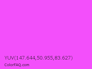 YUV 147.644,50.955,83.627 Color Image