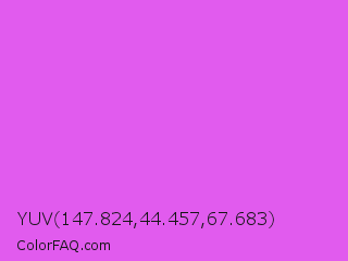 YUV 147.824,44.457,67.683 Color Image