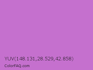 YUV 148.131,28.529,42.858 Color Image