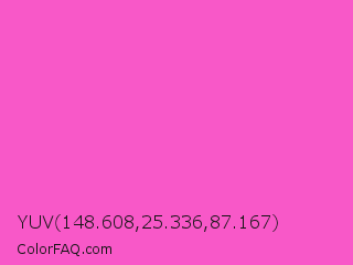 YUV 148.608,25.336,87.167 Color Image