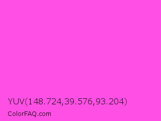 YUV 148.724,39.576,93.204 Color Image