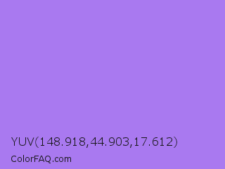 YUV 148.918,44.903,17.612 Color Image