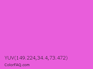 YUV 149.224,34.4,73.472 Color Image