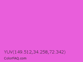 YUV 149.512,34.258,72.342 Color Image