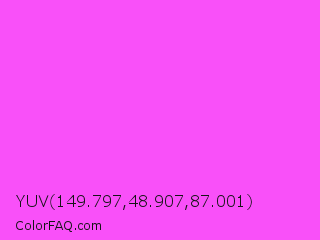 YUV 149.797,48.907,87.001 Color Image