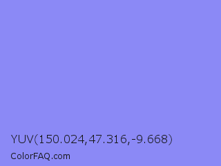 YUV 150.024,47.316,-9.668 Color Image