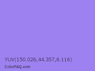 YUV 150.026,44.357,6.116 Color Image