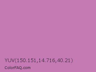 YUV 150.151,14.716,40.21 Color Image