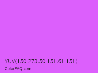 YUV 150.273,50.151,61.151 Color Image