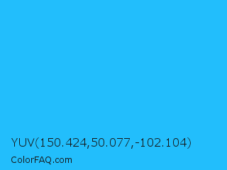 YUV 150.424,50.077,-102.104 Color Image