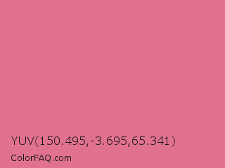 YUV 150.495,-3.695,65.341 Color Image