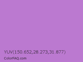 YUV 150.652,28.273,31.877 Color Image