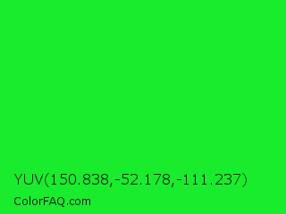 YUV 150.838,-52.178,-111.237 Color Image