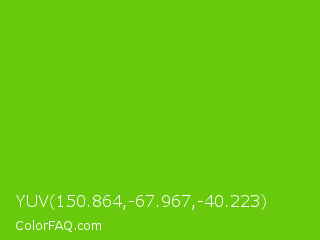 YUV 150.864,-67.967,-40.223 Color Image