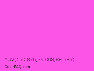YUV 150.876,39.008,88.686 Color Image