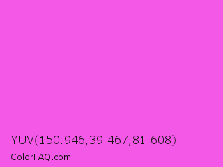 YUV 150.946,39.467,81.608 Color Image
