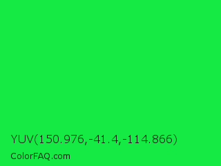 YUV 150.976,-41.4,-114.866 Color Image