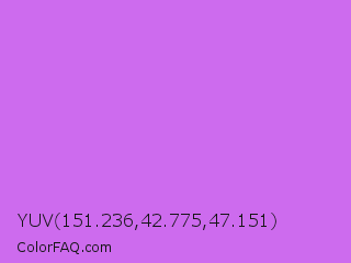 YUV 151.236,42.775,47.151 Color Image