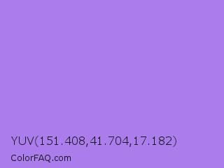 YUV 151.408,41.704,17.182 Color Image