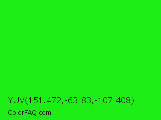 YUV 151.472,-63.83,-107.408 Color Image