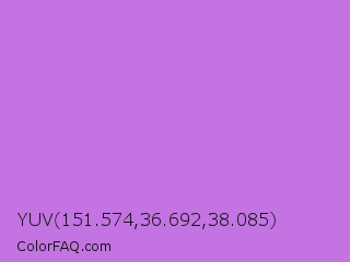 YUV 151.574,36.692,38.085 Color Image