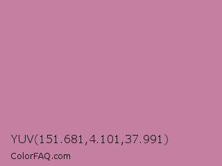 YUV 151.681,4.101,37.991 Color Image