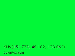YUV 151.732,-48.182,-133.069 Color Image