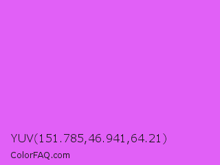 YUV 151.785,46.941,64.21 Color Image