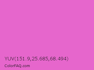 YUV 151.9,25.685,68.494 Color Image